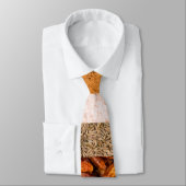 香辛料と食材のコラージュ ネクタイ (タイ)