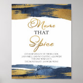 香辛料を当てる |ブライダルシャワーゲームサイン ポスター (正面)