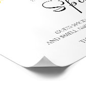 香辛料を当てる | 秋ブライダルシャワーゲームサイン ポスター (角)