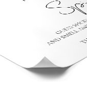 香辛料を当てる | 秋ブライダルシャワーゲームサイン ポスター (角)