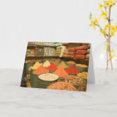 香辛料市場 カード (黄色い花)