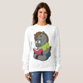 馬おたくブックグラス スウェットシャツ (正面フル)