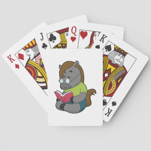 馬おたくブックグラス トランプ (裏面)