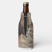 馬おもしろいが顔間抜け ボトルクーラー (ボトル裏面)