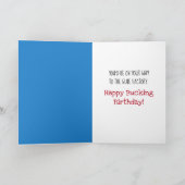 馬おもしろいではなくあなたは幸福である カード (内部)