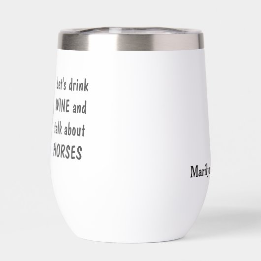 馬おもしろいについて話す (背面)