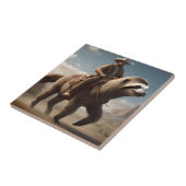 馬おもしろいに乗ったカウボーイ タイル (側面)