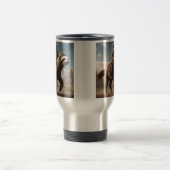 馬おもしろいに乗ったカウボーイ トラベルマグ (中央)