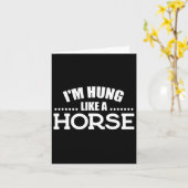 馬おもしろいに乗つるるは馬だ カード (黄色い花)