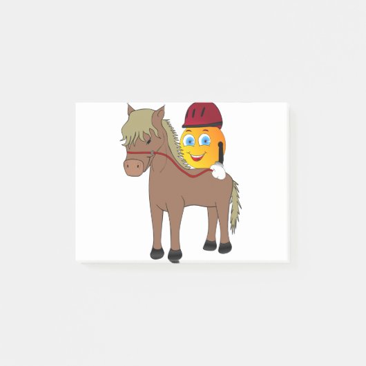 馬おもしろいに絵文字 ポストイット (正面)