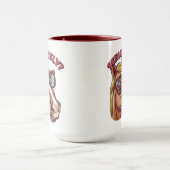 🐴馬おもしろいのマグ – "真剣に！" マグカップ (中央)