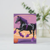 馬おもしろいの遊バスケットボール ポストカード (スタンド正面)