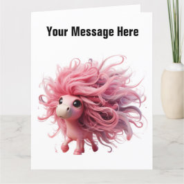 馬おもしろいカード サンキューカード