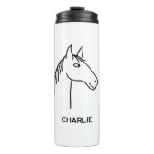 馬おもしろいパーソナライズされた タンブラー (正面)