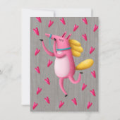 馬おもしろいファンキー生誕生会への招待 招待状 (裏面)