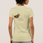 馬おもしろい乗りがあなたに言った帯は緩いT- Tシャツ (裏面)