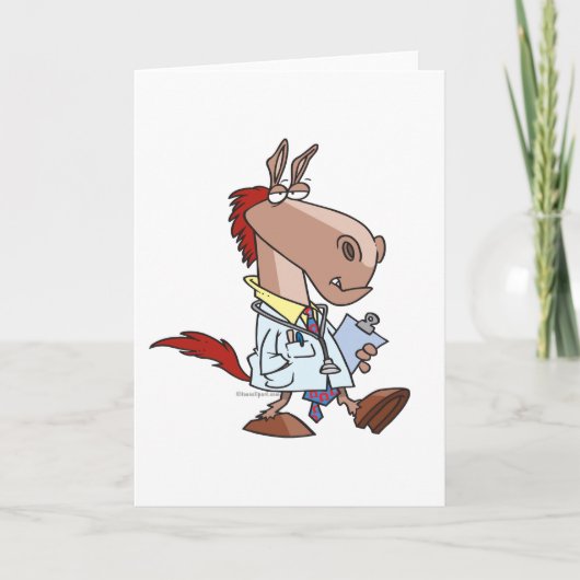 馬おもしろい医の漫画 カード (正面)