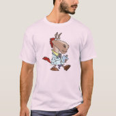 馬おもしろい医の漫画 Tシャツ (正面)