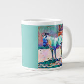 馬おもしろい大マグ ジャンボコーヒーマグカップ (正面右)