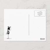 馬おもしろい漫画 ポストカード (裏面)