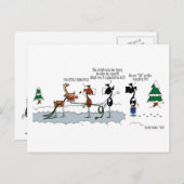 馬おもしろい盗み漫画はがき ポストカード (正面/裏面)