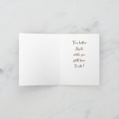 馬おもしろい誕生日カード カード (内部)