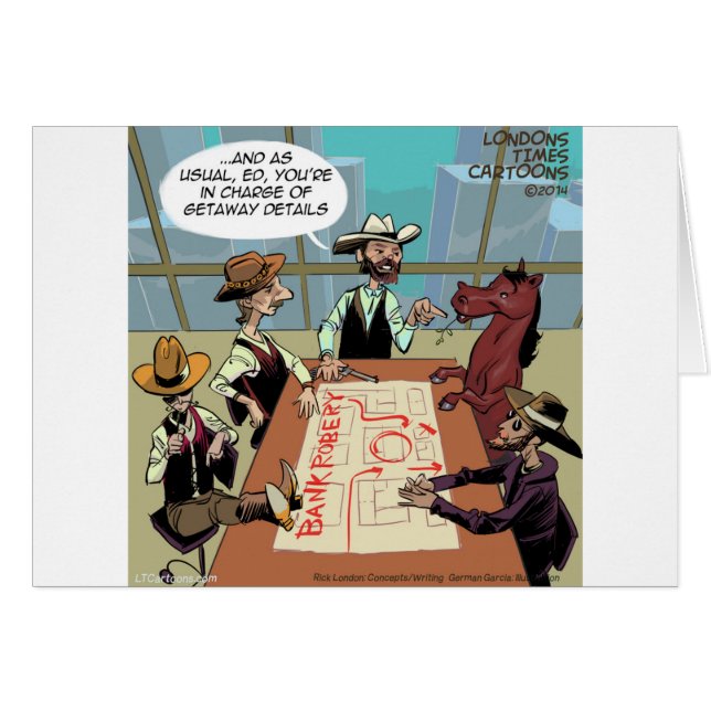 馬おもしろい銀行強盗 (正面横)