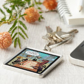 馬おもしろい銀行強盗 キーホルダー (側面)