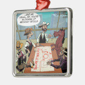 馬おもしろい銀行強盗 メタルオーナメント (左)