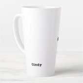 馬おもしろい馬調教カスタマイズ名 カフェラテマグ (左アングル)