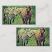 馬おもしろい 名刺 (正面/裏面)