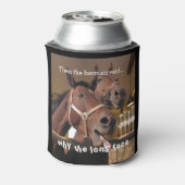 馬おもしろい 缶クーラー (缶裏面)