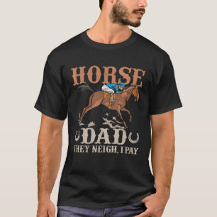 馬おやじ彼らは鳴く、私は払う 競馬 賭け事 Tシャツ