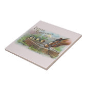 馬およびひよこのヴィンテージイースター タイル (側面)