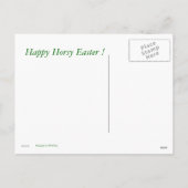 馬およびイースターバスケットの郵便はがき シーズンポストカード (裏面)