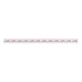 馬およびサドル1 1/2を持つ西部の女性のカーボーイの子供" グログランリボン (正面)