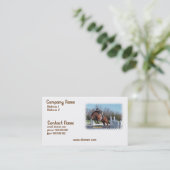 馬およびショーの跳躍の名刺 名刺 (スタンド正面)