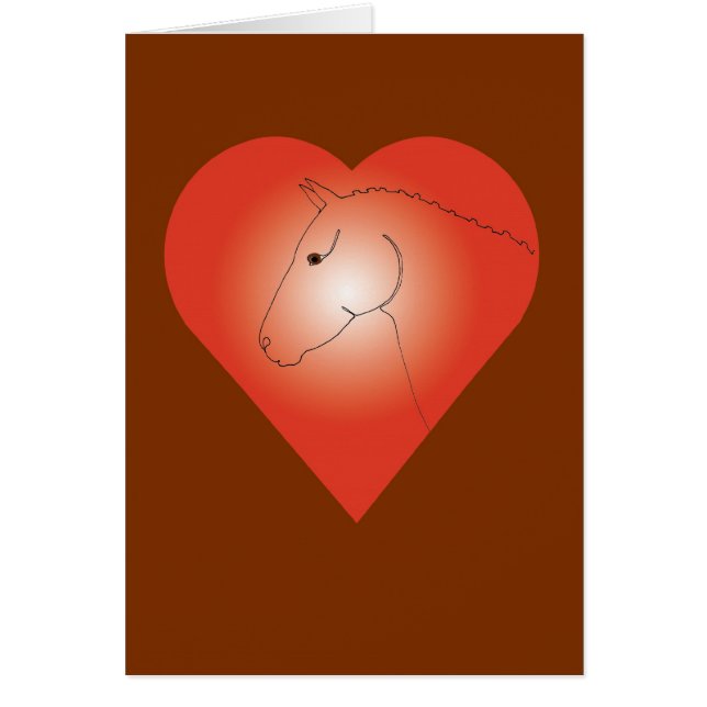 馬およびハート (正面)