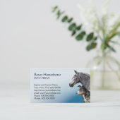 馬および犬の獣医のアポイントメント 予約カード (スタンド正面)