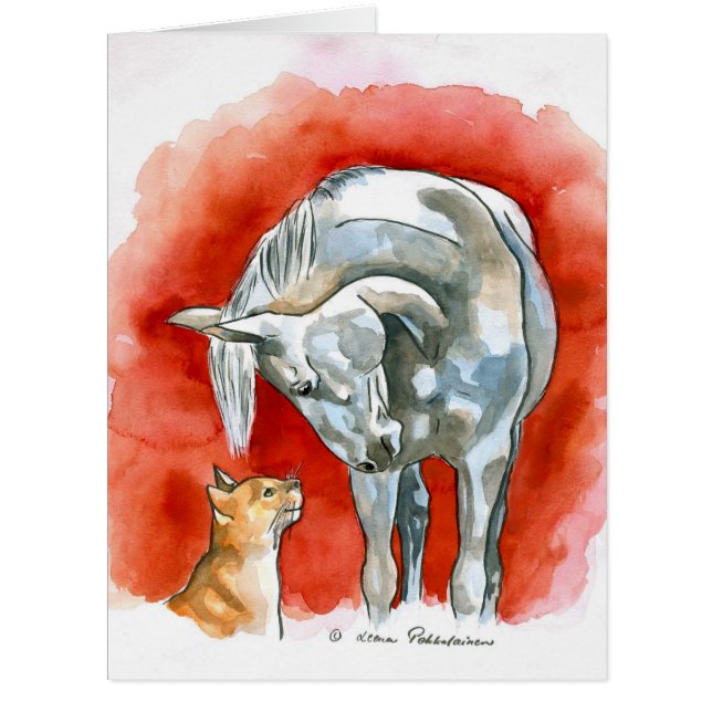 馬および猫 (正面)