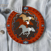 馬および盾ボタン 缶バッジ (インサイチュ)