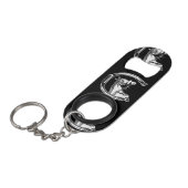 馬および蹄鉄の傷の芸術 キーホルダー栓抜き (正面アングル)