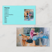 馬および蹄鉄工 名刺 (正面/裏面)