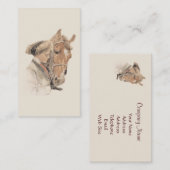 馬およびGorgeous女性名刺 名刺 (正面/裏面)