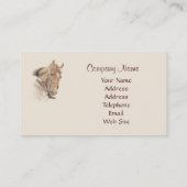 馬およびGorgeous女性名刺 名刺 (裏面)