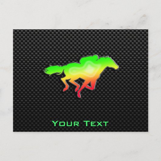 馬お洒落レース ポストカード (正面)