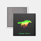 馬お洒落レース マグネット (正面/裏面)