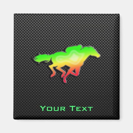 馬お洒落レース マグネット (正面)