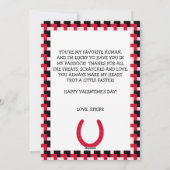 馬からのオリジナル写真バレンタイン シーズンカード (裏面)