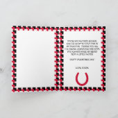 馬からのオリジナル写真バレンタイン シーズンカード (内部)